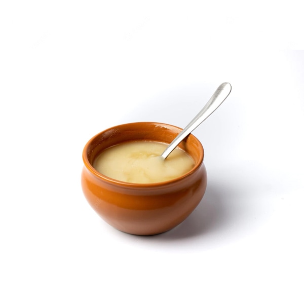 Pure cow ghee in ceramic bowl steel – Image 4